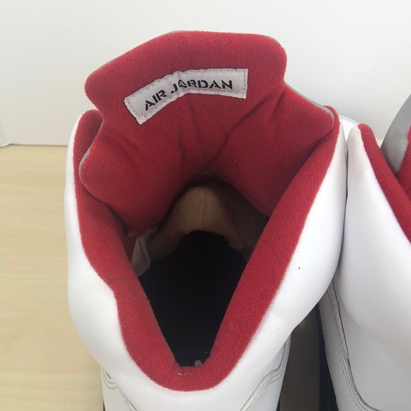 Air Jordan 5 Retro Fire Red Silver Tongue Sz 13 - Picture 5 of 16